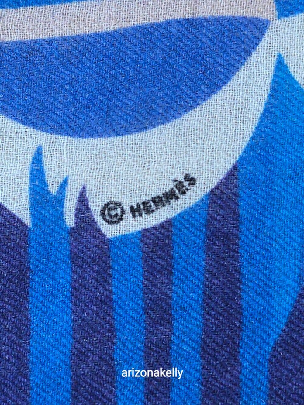 NWOT Hermès *WOOL* Charmes des Plages Normandes Beach Cabanas Scarf Stole - Picture 4 of 16